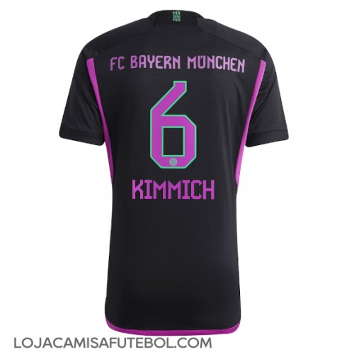 Camisa de Futebol Bayern Munich Joshua Kimmich #6 Equipamento Secundário 2023-24 Manga Curta